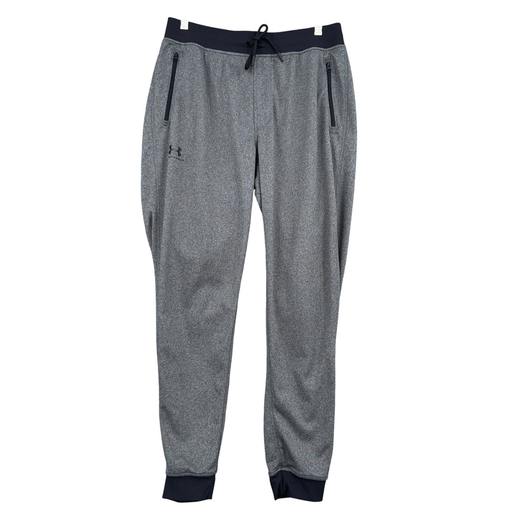 Under Armour Jogger Pants Mens Large Polyester Gray 1290261